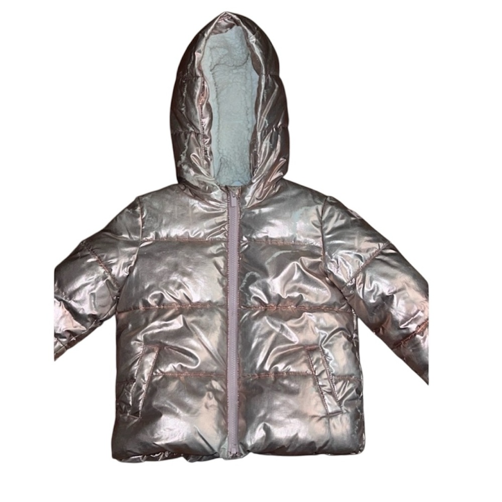 💖 GAP Pink Metallic Puffer Down Coat ❄️